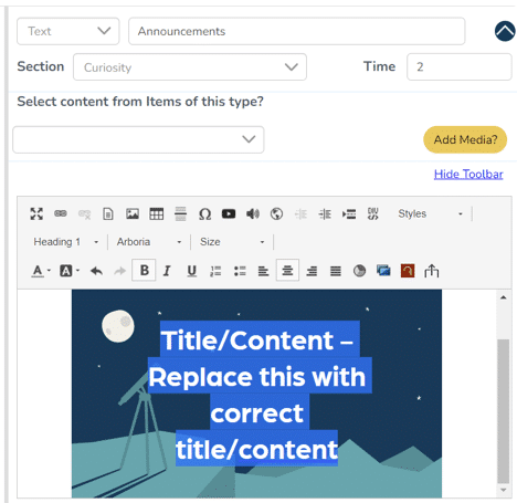 web page image