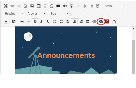 web page image