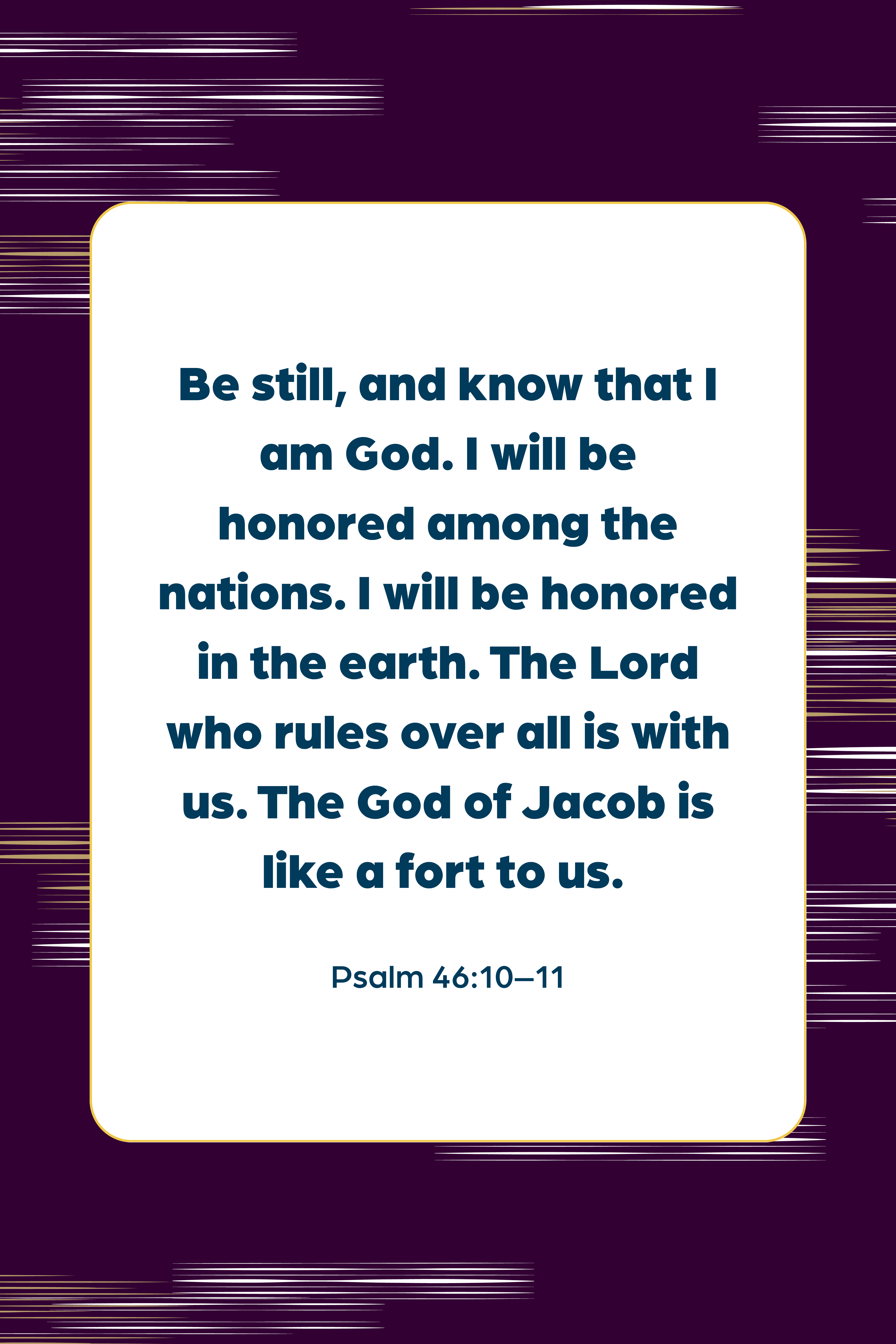 Psalm 46:10-11 Bible verse