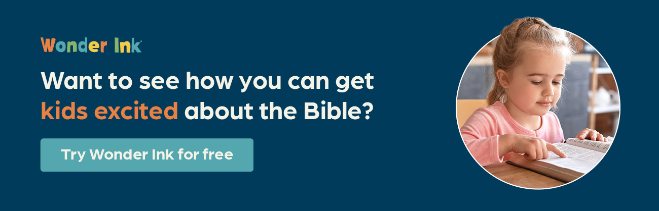 Want to see how you can get kids excited about the Bible? Try Wonder Ink for free.