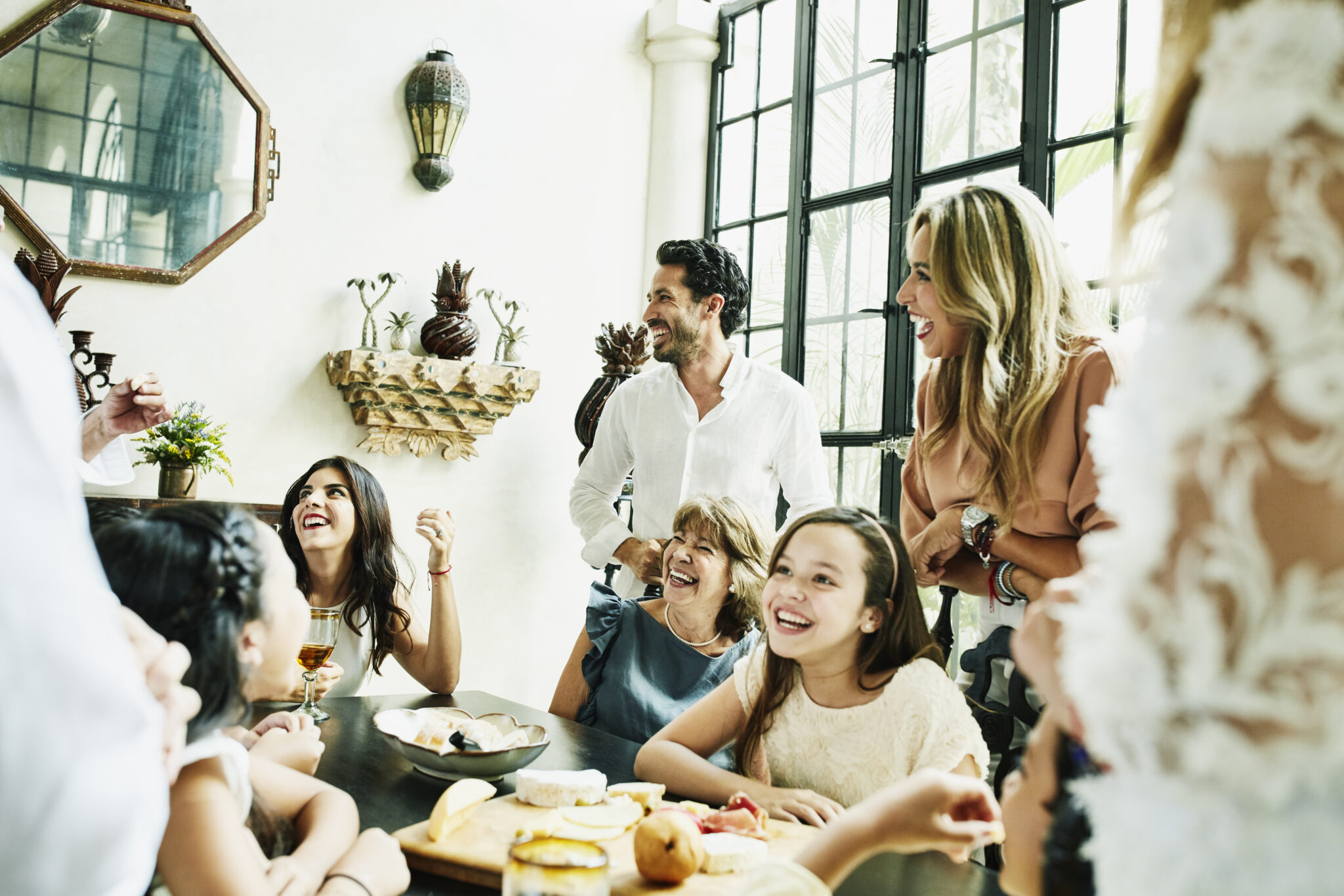 family dinner party